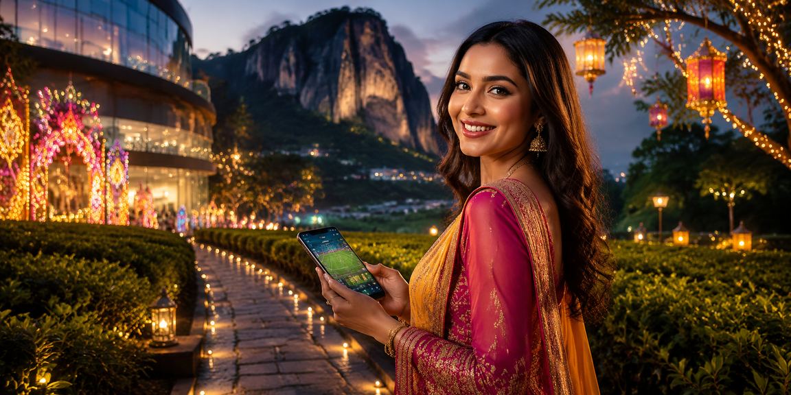 A player in Ipoh using a mobile phone to play Baccarat on score808